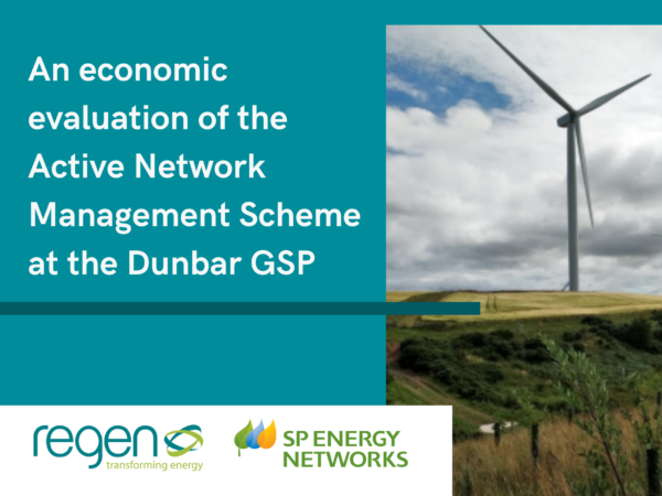 An economic evaluation of the Active Network Management scheme at the Dunbar GSP