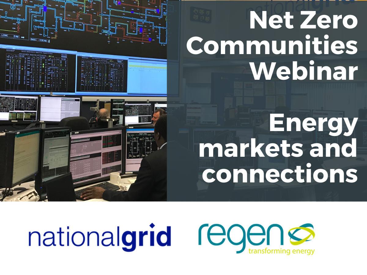 Net Zero Communities: insights from the energy markets and connections webinar