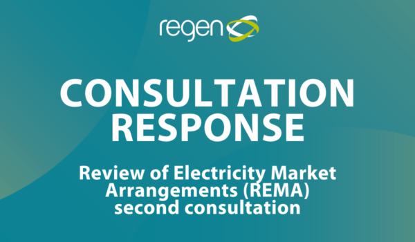 Time to focus on progressive market reform – Regen responds to second REMA consultation