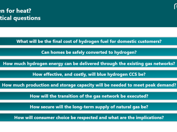 Hydrogen for heat: eight critical questions