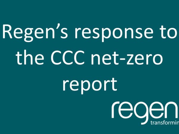 Regen’s response to the CCC net-zero report