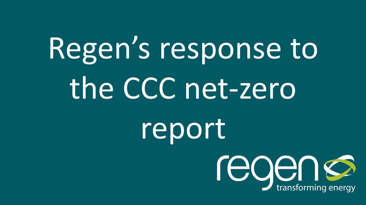 Regen’s response to the CCC net-zero report