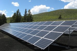 Black And Silver Solar Panels 159397