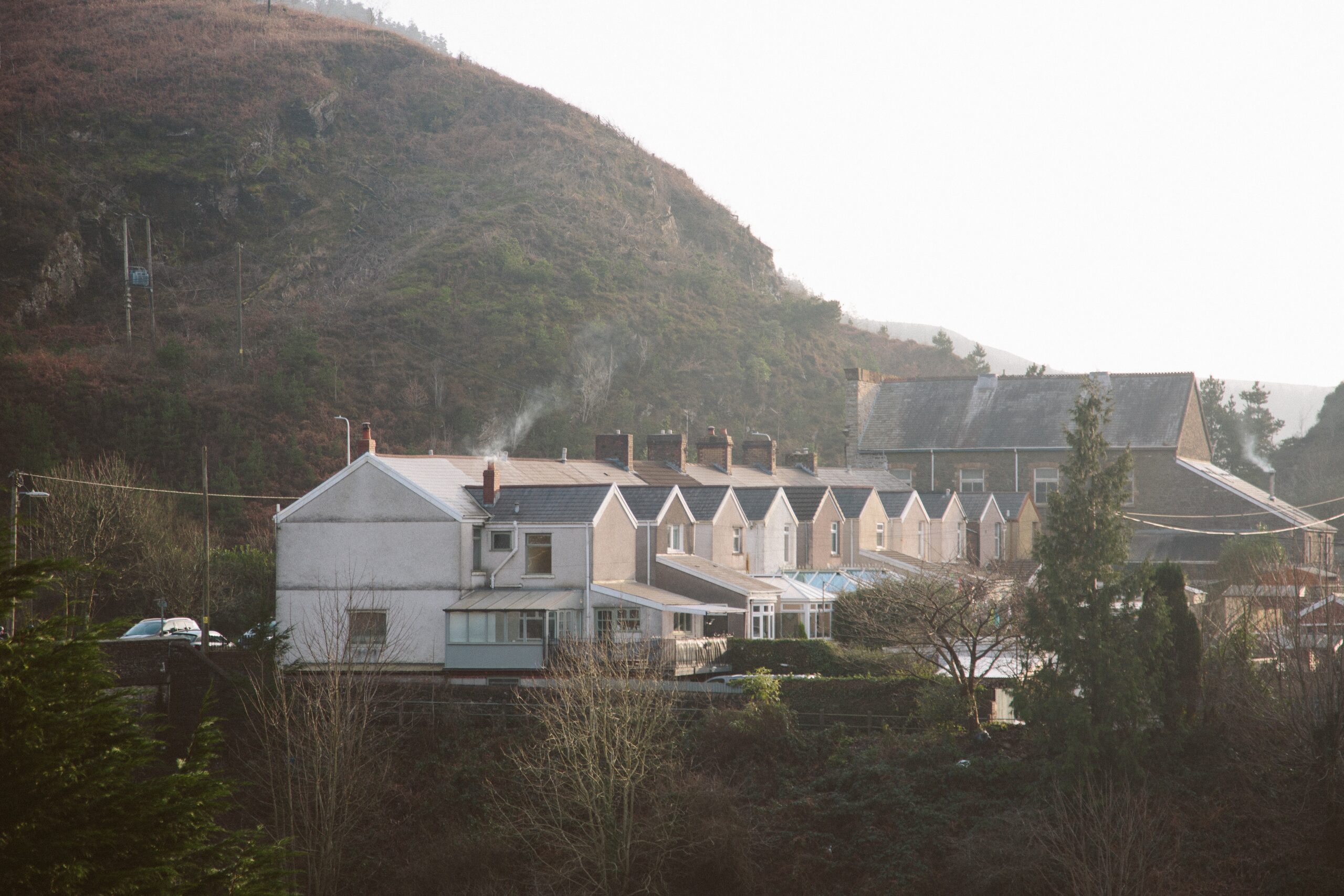 Houses in Welsh valleys